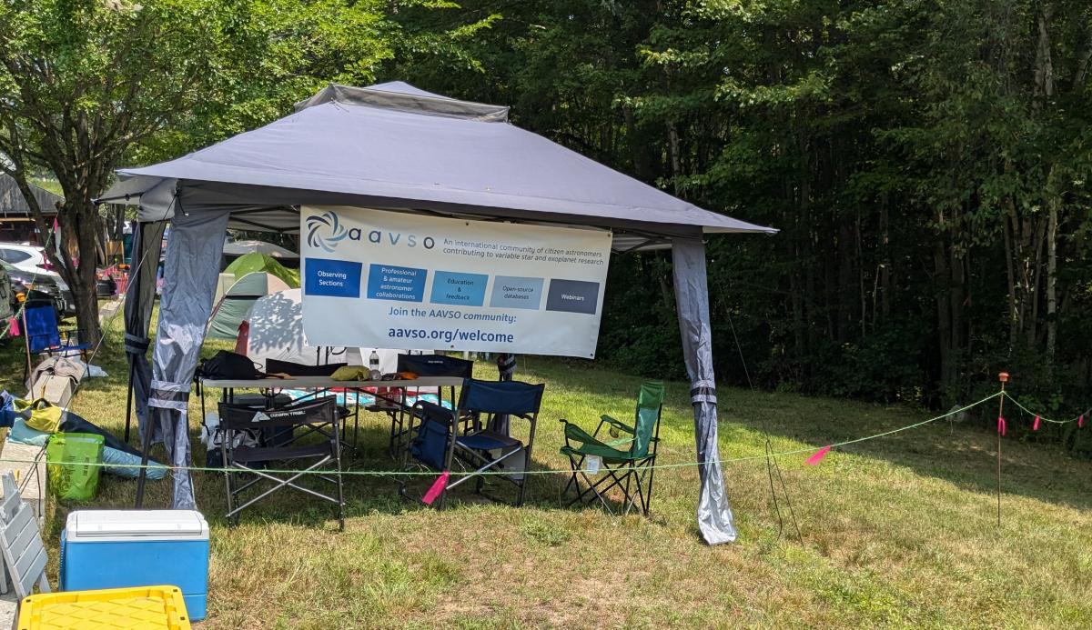 "AAVSO's booth at Stellafane 2025"