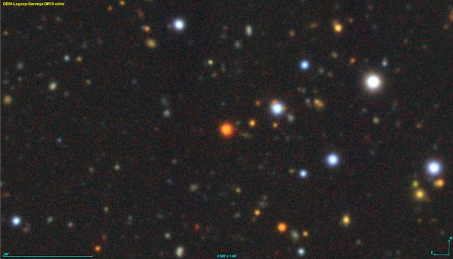 "DESI-Legacy Surveys color image centered on Stubbings V1"