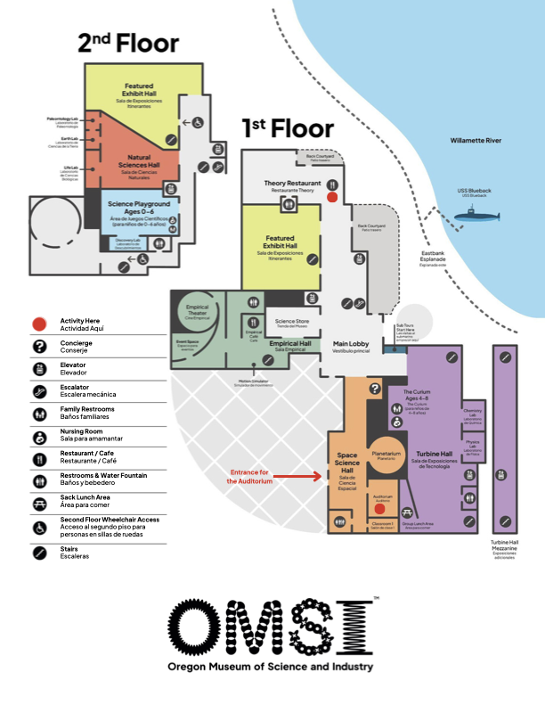 "Map of Oregon Museum of Science and Industry"