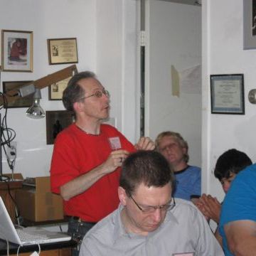 Doc Giving a Variable Star Talk in the McGregor Observatory